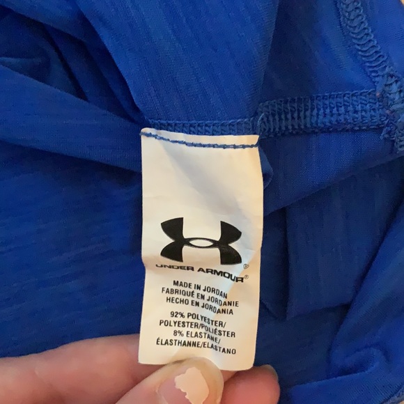 Blue Under Armour Semi Fitted Heat Gear Tank - Picture 5 of 9